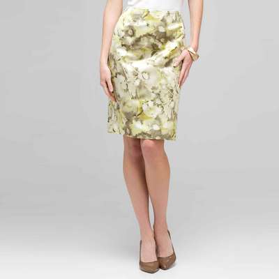 Floral Slim Skirt
