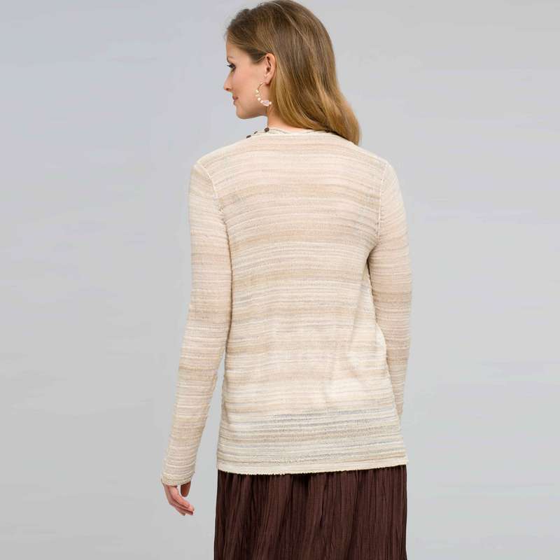 Open Front Cardigan, toast combo, large image number 1